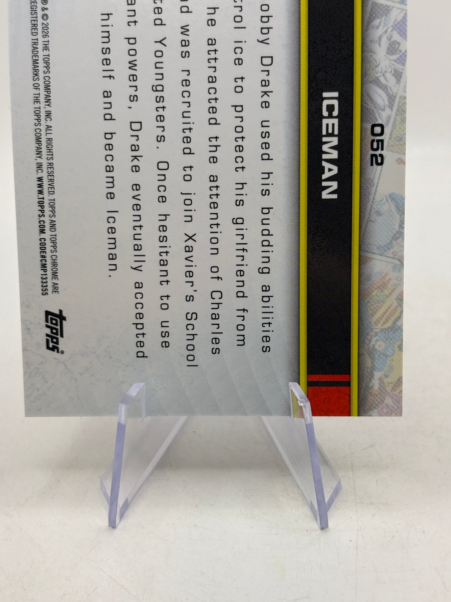 2026 Marvel Topps Chrome - Iceman 16/50 Gold X Fractor