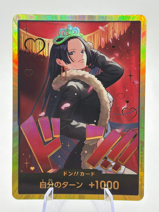 DON!! Boa Hancock GOLD EB03 Japanese ONE PIECE Card Heroines Edition LP FRENLY BRICKS - Open 7 Days