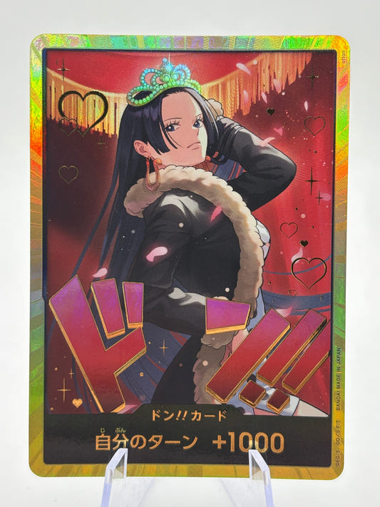 DON!! Boa Hancock GOLD EB03 Japanese ONE PIECE Card Heroines Edition LP FRENLY BRICKS - Open 7 Days