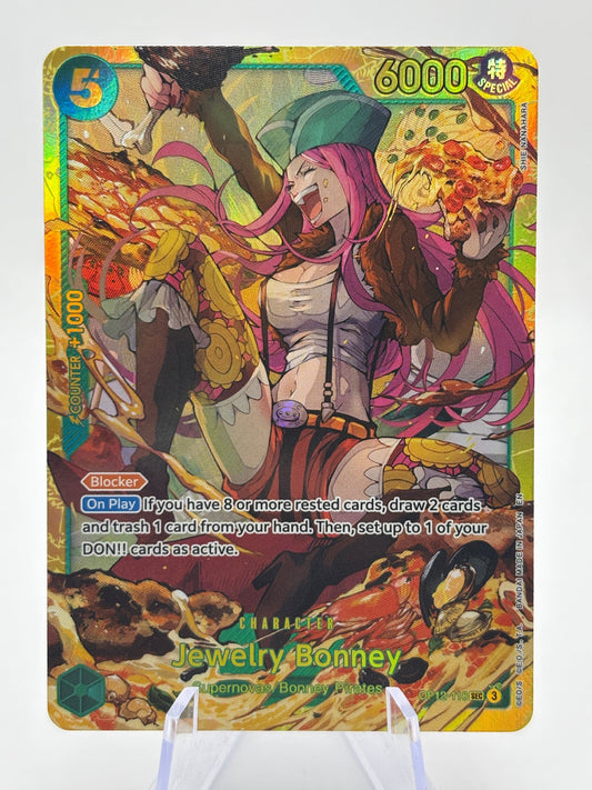 One Piece TCG OP12 - Jewelry Bonney OP12-118 SEC Secret Rare FRENLY BRICKS - Open 7 Days