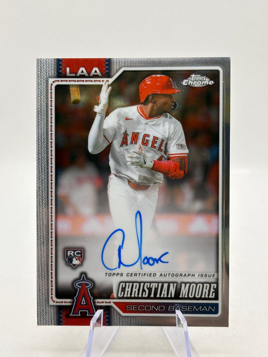 Topps Chrome MLB 2026 - Christian Moore Rookie Auto Base - photo 1