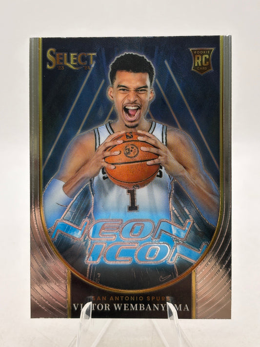 2023-24 Panini Select Basketball - Victor Wembanyama #13 Neon Icon FRENLY BRICKS - Open 7 Days