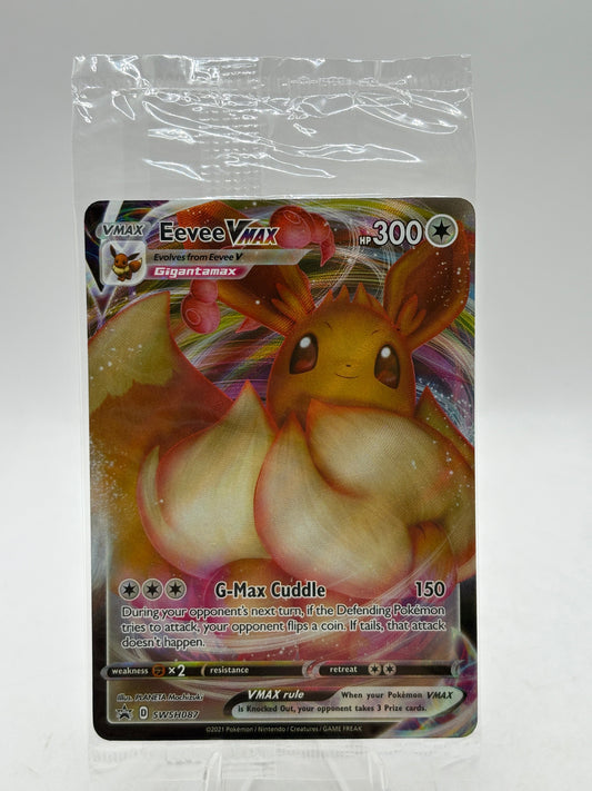 Pokemon TCG SWSH Promos - Eevee Vmax SWSH087 Black Star Promo Sealed FRENLY BRICKS - Open 7 Days