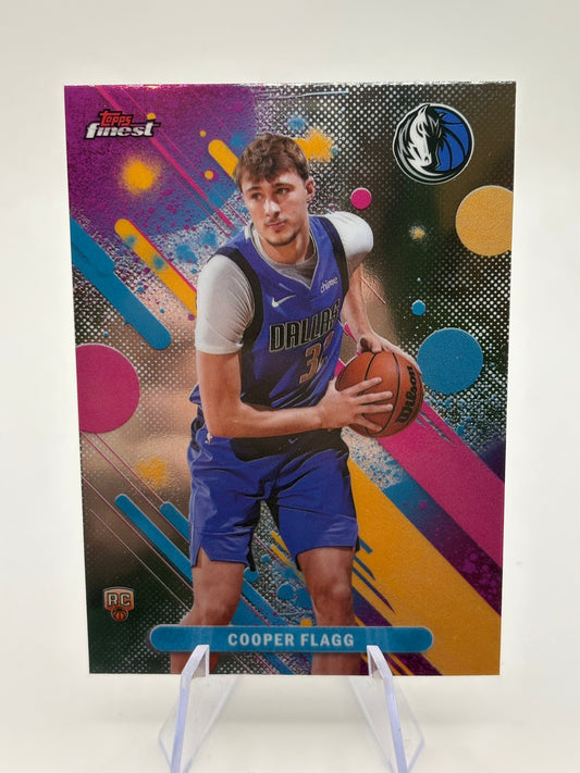 2025-26 Topps Finest Basketball COOPER FLAGG Dallas Mavericks Common Rookie #1 FRENLY BRICKS - Open 7 Days