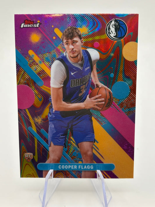 2025-26 Topps Finest Cooper Flagg #1 RC Rookie Common Oil Spill Refractor FRENLY BRICKS - Open 7 Days