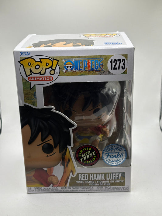 Funko POP! Animation One Piece #1273 Red Hawk Luffy Glow Chase FRENLY BRICKS - Open 7 Days