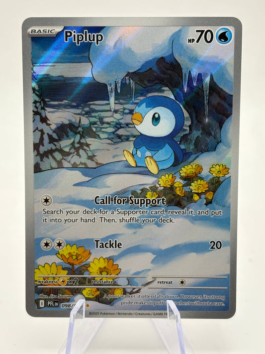 Pokemon TCG Phantasmal Flames - Piplup 098/094 Illustration Rare NM FRENLY BRICKS - Open 7 Days