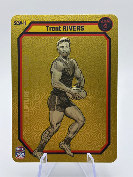 2026 AFL Teamcoach Trent Rivers Gold Sculpture Wildcard SCW-11 FRENLY BRICKS - Open 7 Days
