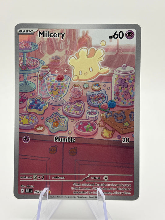 Pokemon TCG Stellar Crown - Milcery 152/142 Illustration Rare NM FRENLY BRICKS - Open 7 Days