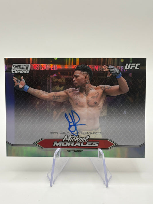 2025 Topps Stadium Club UFC Michael Morales Chrome Autograph #CAS-MMO FRENLY BRICKS - Open 7 Days