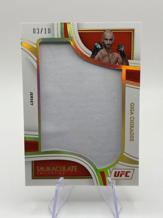 2023 Panini Immaculate UFC Jumbo Memorabilia Jersey /10 Giga Chikadze FRENLY BRICKS - Open 7 Days
