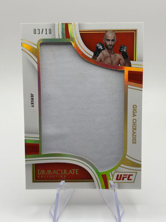 2023 Panini Immaculate UFC Jumbo Memorabilia Jersey /10 Giga Chikadze FRENLY BRICKS - Open 7 Days