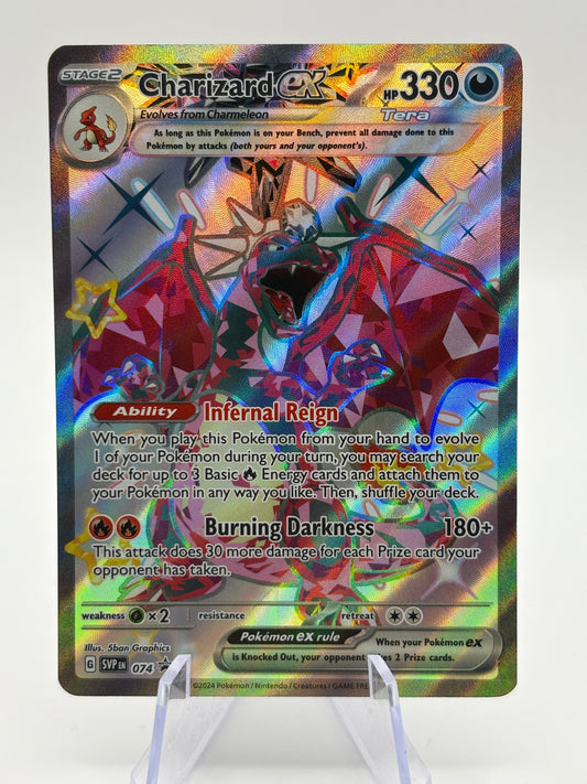 Pokemon TCG SVP Promos - Charizard EX SVP074 Black Star NM FRENLY BRICKS - Open 7 Days
