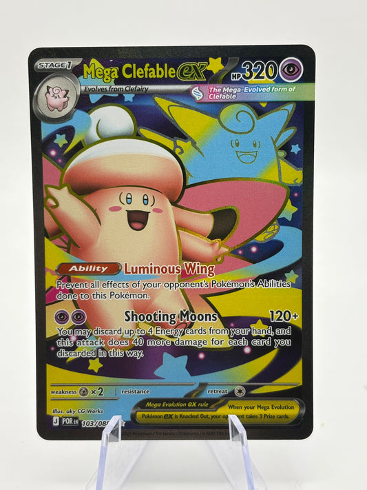 Pokemon TCG Perfect Order - Mega Clefable EX 103/088 Full Art NM FRENLY BRICKS - Open 7 Days