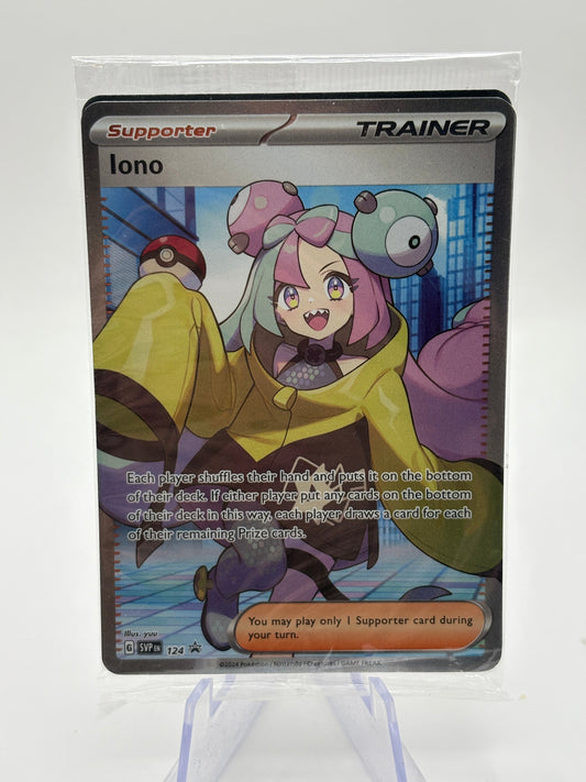 Pokemon TCG SVP Promo - Iono SVP124 Black Star Promo Sealed FRENLY BRICKS - Open 7 Days
