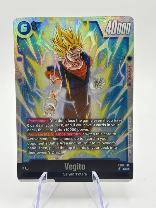 Dragon Ball Super Fusion World - Vegito FB04-130 SCR NM FRENLY BRICKS - Open 7 Days