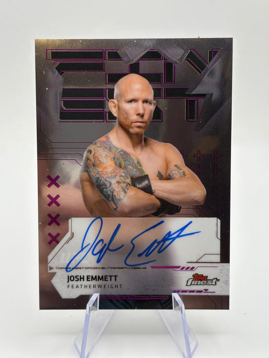 Josh Emmett Finest On Card Auto 2025 Topps Finest UFC #FA-JE FRENLY BRICKS - Open 7 Days