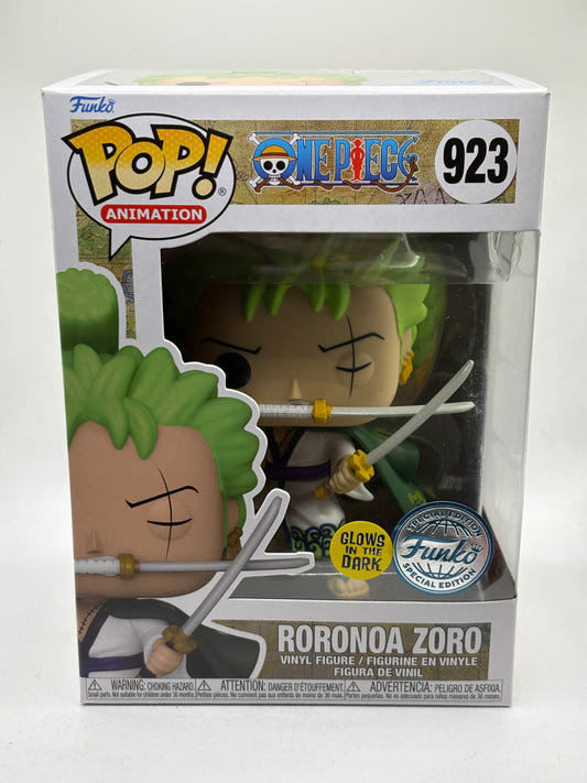 Funko POP! Animation One Piece #923 Roronoa Zoro Glow Special Edition