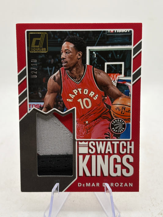 2017-18 Panini Donruss Basketball #SK-DD Swatch Kings Demar Derozan 02/10