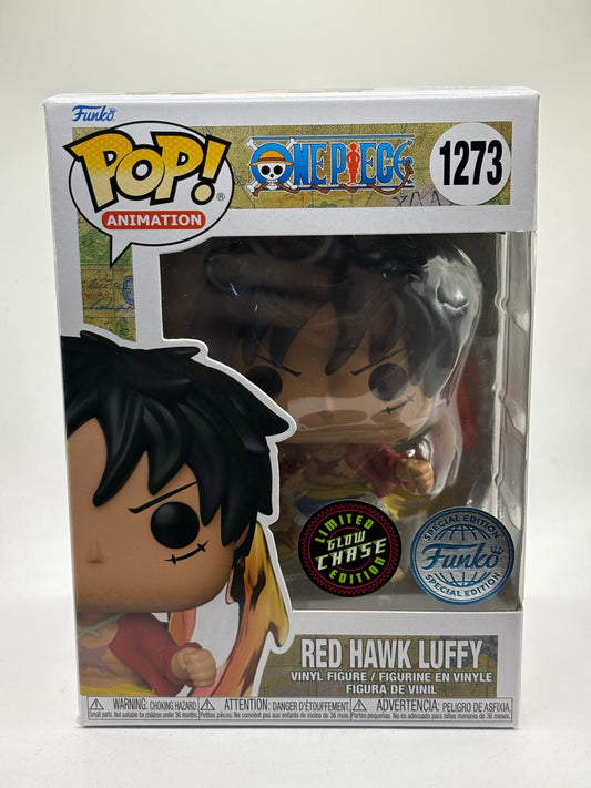 Funko POP! Animation One Piece #1273 Red Hawk Luffy Limited Glow Chase
