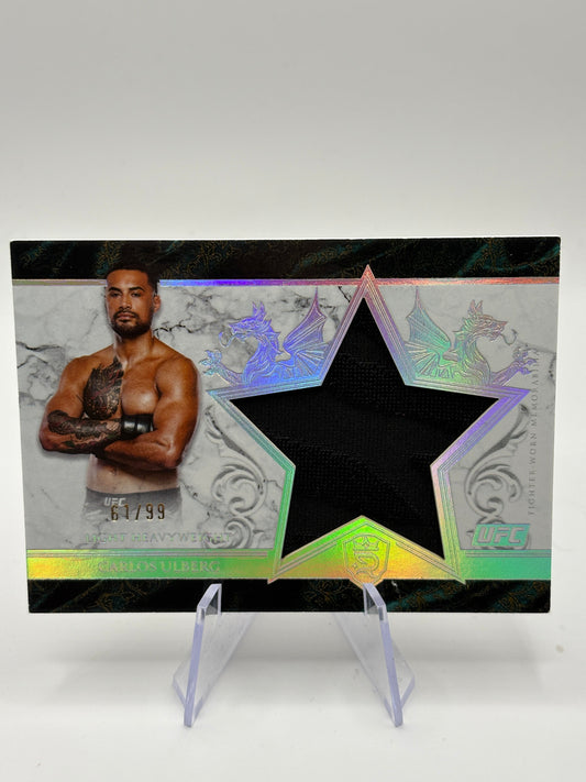 Carlos Ulberg 2025 Topps Royalty UFC Star Relic /99 Patch FRENLY BRICKS - Open 7 Days