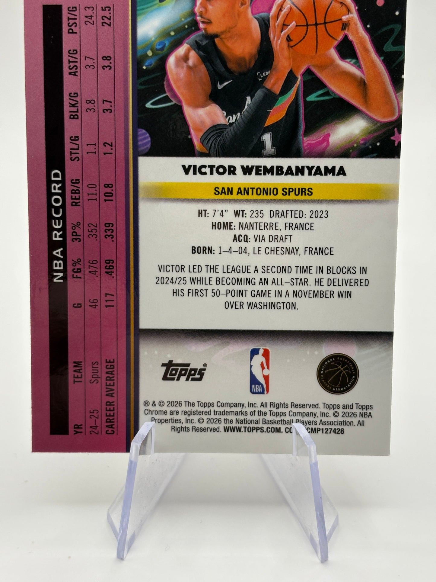 Topps Chrome Cosmic 2025-26 Victor Wembanyama #149 San Antonio Spurs FRENLY BRICKS - Open 7 Days