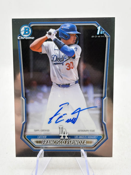 2026 Topps Bowman Chrome Francisco Espinoza 1st Bowman Auto #CPA-FE Dodgers