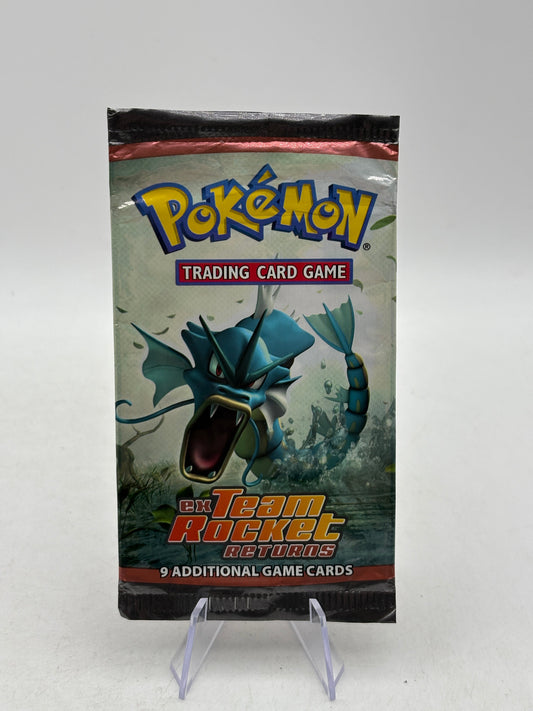 Pokemon TCG EX Team Rocket Returns EMPTY Gyarados Booster Pack OPEN FRENLY BRICKS - Open 7 Days