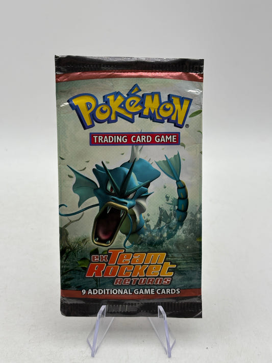 Pokemon TCG EX Team Rocket Returns EMPTY Gyarados Booster Pack OPEN FRENLY BRICKS - Open 7 Days