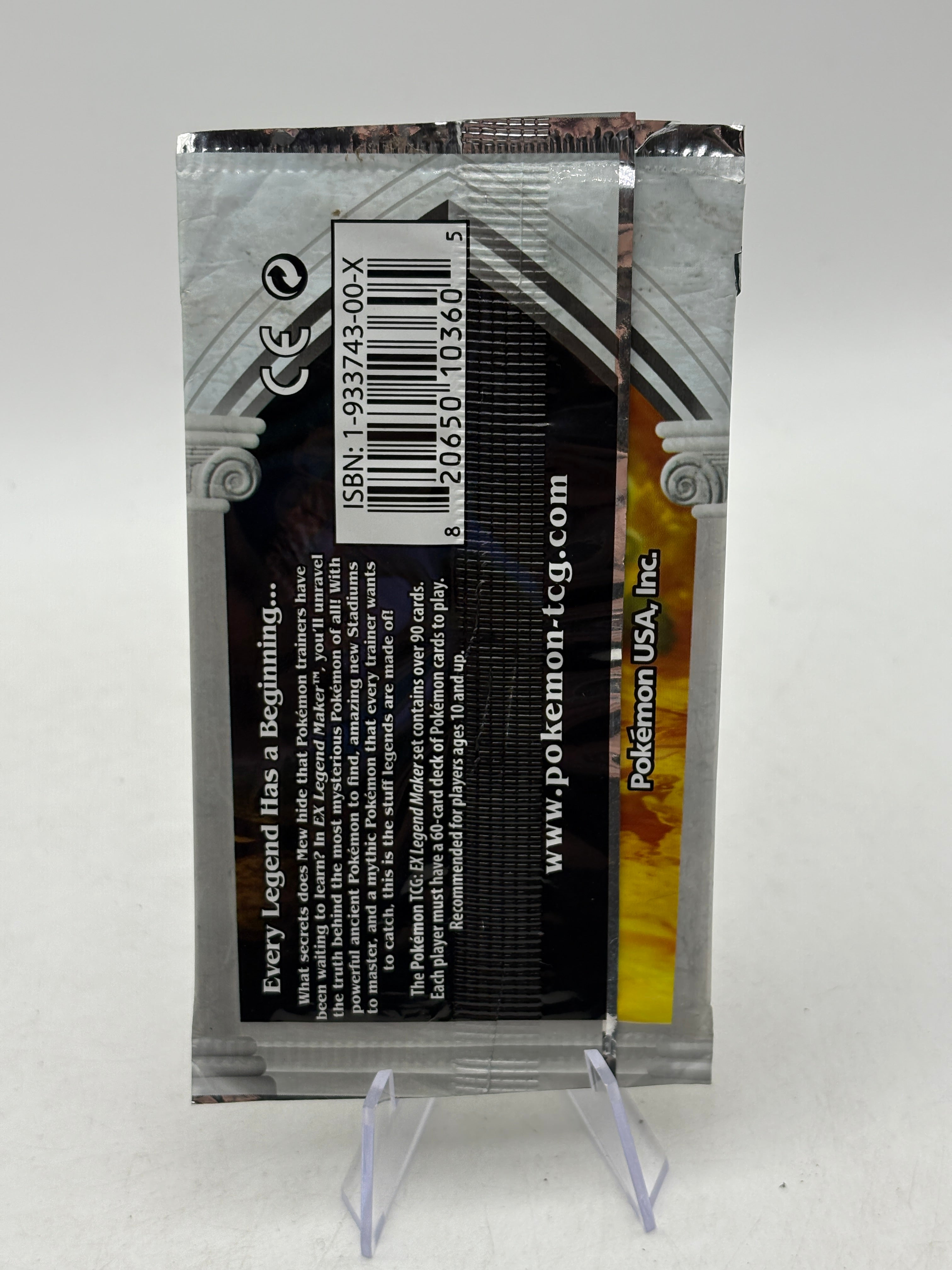 Pokemon TCG Ex Legend Maker EMPTY Banette Booster Pack OPEN FRENLY BRICKS - Open 7 Days