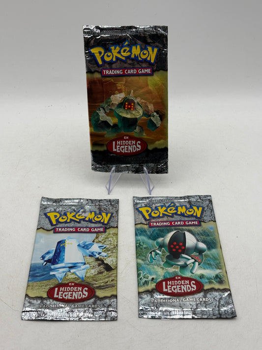 Pokemom TCG Ex Hidden Legends EMPTY All Regi’s Booster Pack OPEN FRENLY BRICKS - Open 7 Days