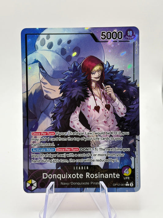 One Piece TCG Donquixote Rosinante Alt Art Legacy of the Master #OP12-061 NM FRENLY BRICKS - Open 7 Days
