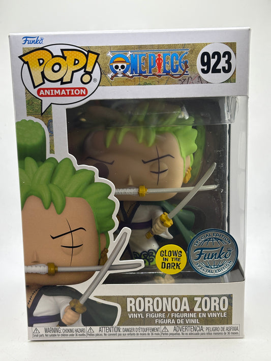 Funko POP! Animation One Piece #923 Roronoa Zoro Glow Special Edition
