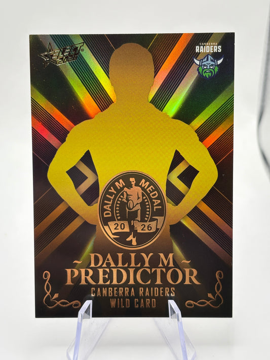 Select 2026 NRL League Heroes Dally M Predictor Gold /270 Raiders Wild Card (2) FRENLY BRICKS - Open 7 Days