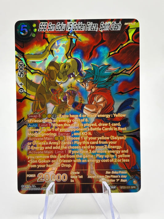 SSB Son Goku VS Golden Frieza, Spirit Clash BT21-111 SPR FRENLY BRICKS - Open 7 Days
