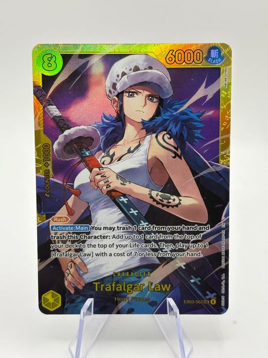 Trafalgar Law EB-03 EB03-062 Foil SEC NM Extra Booster: One Piece Heroines FRENLY BRICKS - Open 7 Days