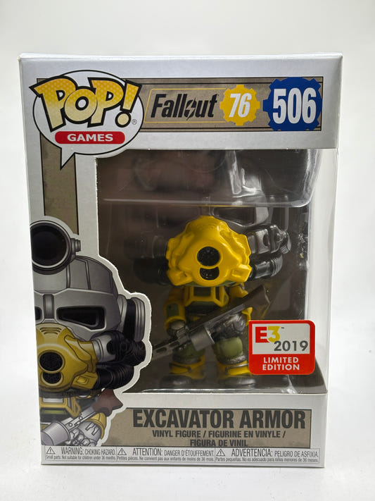 Funko POP! Games Fallout 76 #506 Excavator Armor 2019 Limited Edition