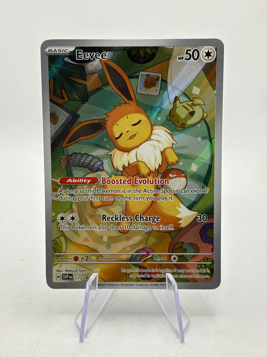 Pokemon TCG SVP Promos - Eevee SVP173 Illustration Promo LP FRENLY BRICKS - Open 7 Days