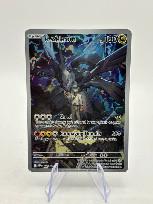 Pokemon TCG MEP Promos - N’s Zekrom MEP031 Black Star Illustration NM FRENLY BRICKS - Open 7 Days
