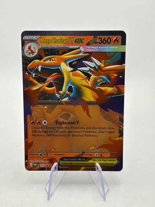 Pokemon TCG MEP Promos - Mega Charizard Y EX MEP030 Black Star NM FRENLY BRICKS - Open 7 Days