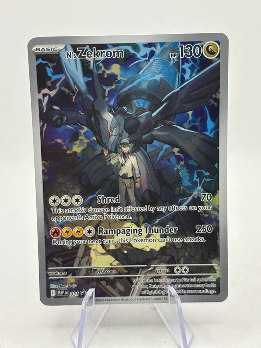 Pokemon TCG Mega Promos - N’s Zekrom MEP031 Black Star Illustration NM FRENLY BRICKS - Open 7 Days