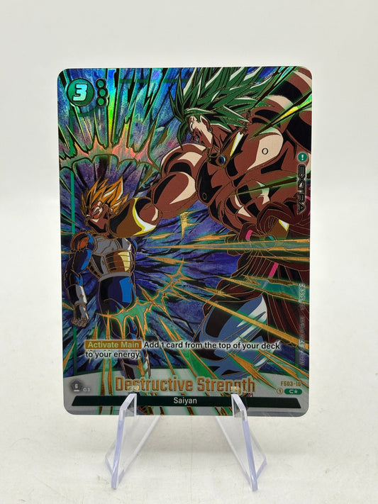 Dragon Ball Super Fusion World - Destructive Strength FS03-16 C* Alt Art FRENLY BRICKS - Open 7 Days
