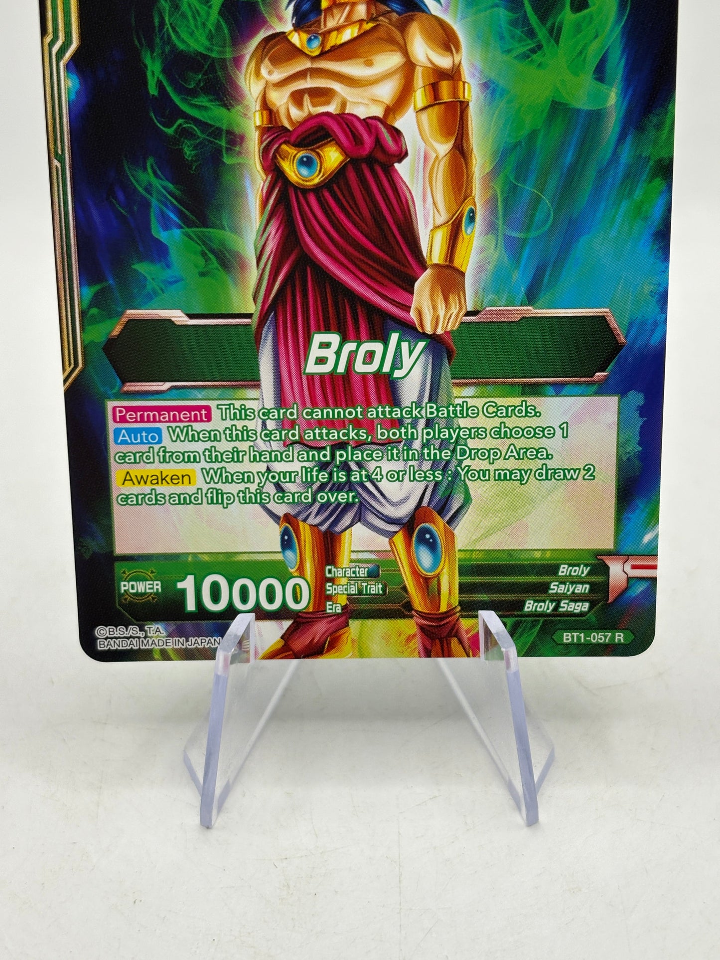 DBS Masters Broly, The Legendary Super Saiyan BT1-057 R Alt Art Collectors FRENLY BRICKS - Open 7 Days