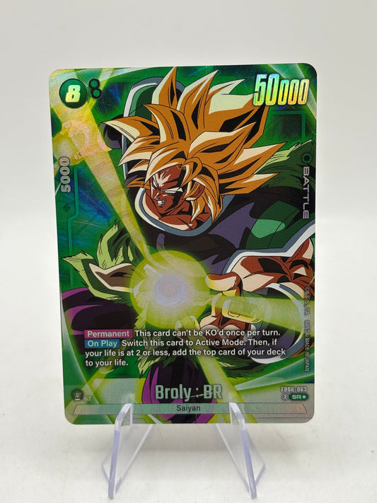 Dragon Ball Super Fusion World - Broly : BR FB06-063 SR* Alt Art (1) FRENLY BRICKS - Open 7 Days