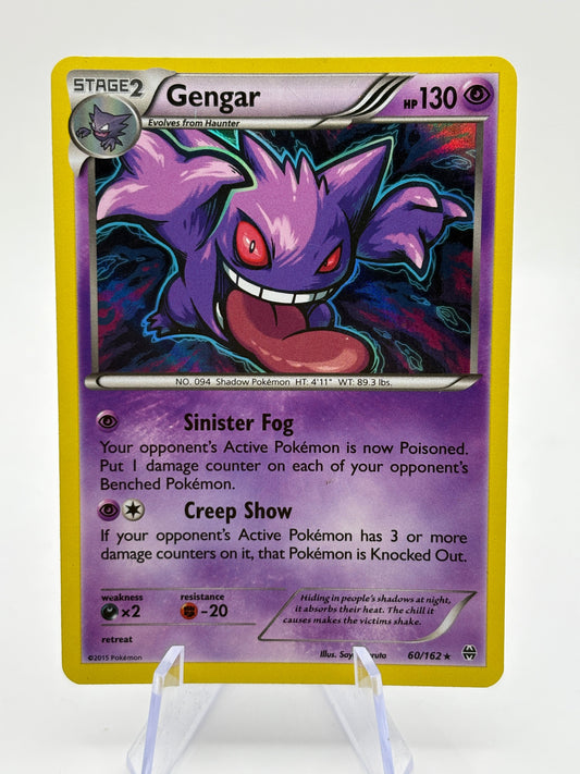 Pokemon TCG XY Breakthrough - Gengar 60/162 Holo Rare LP FRENLY BRICKS - Open 7 Days