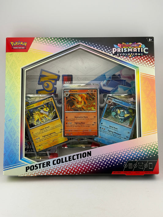 Pokemon TCG Scarlet Violet Prismatic Evolutions Poster Collection Sealed FRENLY BRICKS - Open 7 Days