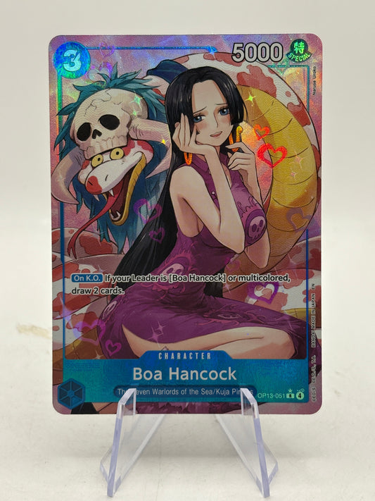 One Piece TCG Boa Hancock OP13-051 Alt Art English NM FRENLY BRICKS - Open 7 Days