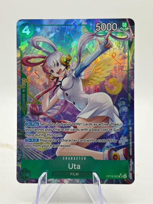 Uta OP13-023 SR (Alt Art) Carrying on His Will One Piece Card Game English NM/M FRENLY BRICKS - Open 7 Days