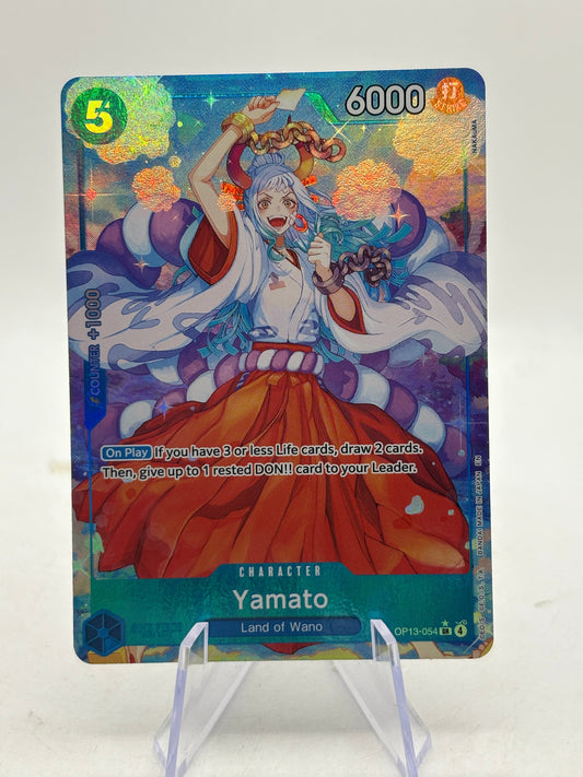 Yamato OP13-054 SR (Alt Art) Carrying on His Will One Piece TCG Card ENGLISH FRENLY BRICKS - Open 7 Days