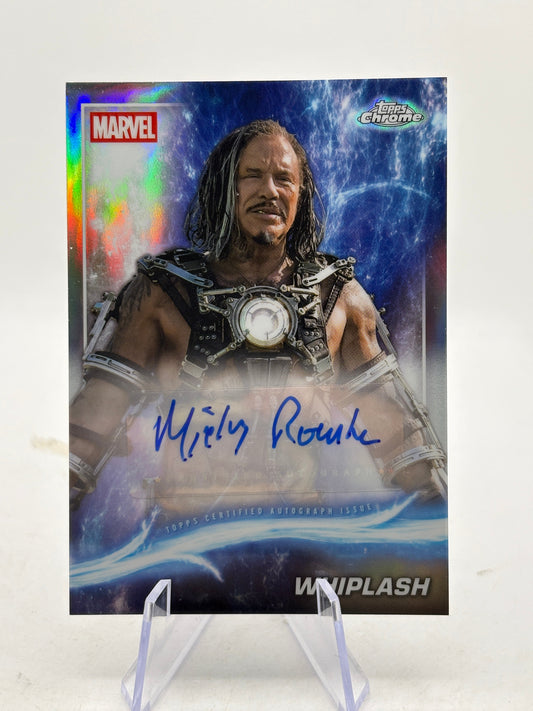 2025 Topps Chrome Marvel Studios Mickey Rourke as Whiplash Auto #AA-MKR FRENLY BRICKS - Open 7 Days